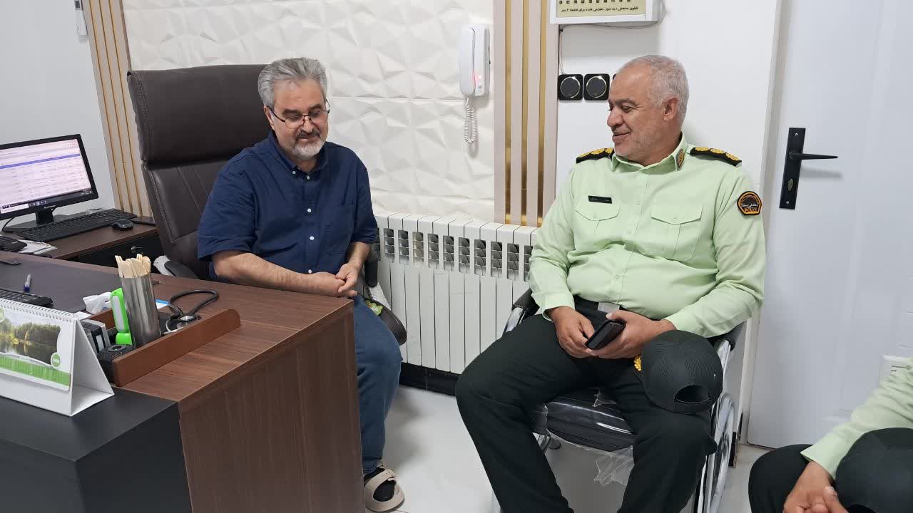 به مناسبت روز پزشک انجام شد. دیدار فرمانده