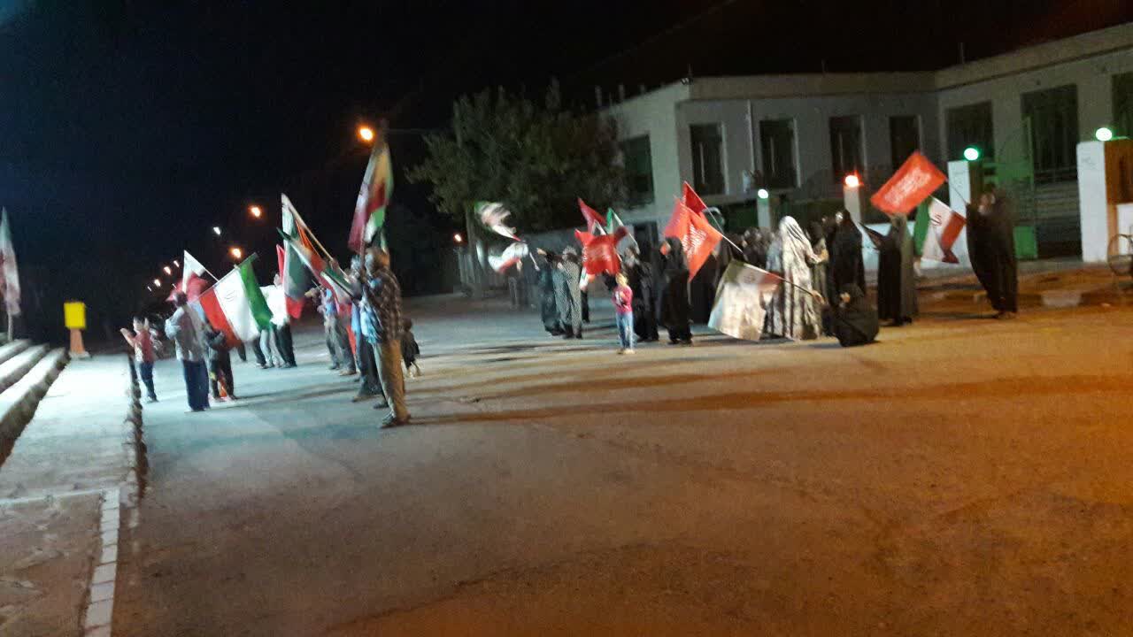برگزاری دویست و دومین قرار شبانه مردم انارستانک در حمایت از رهبری