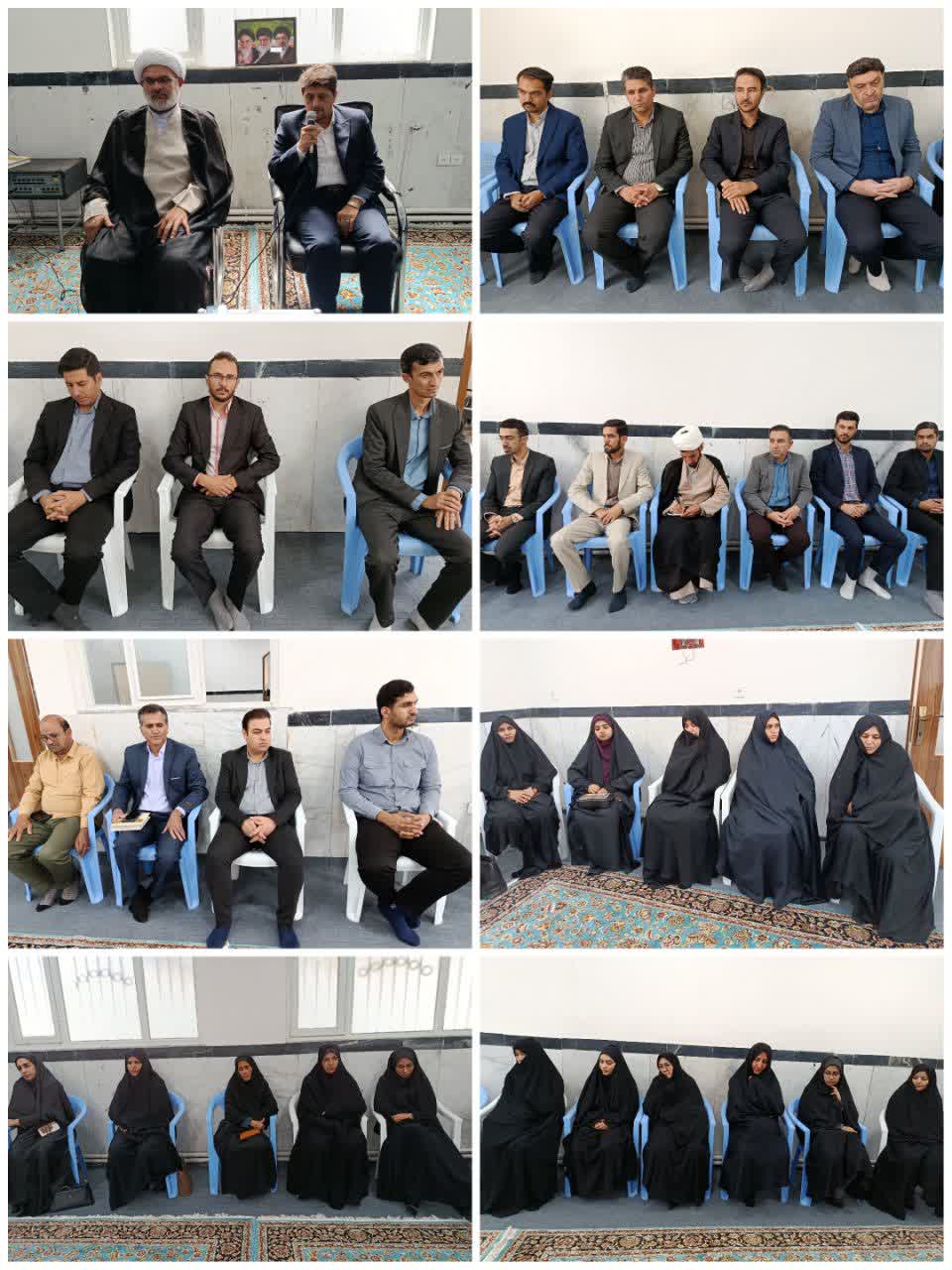 دیدار فرهنگیان سرایان با امام جمعه در آستانه مهر و هفته دفاع مقدس