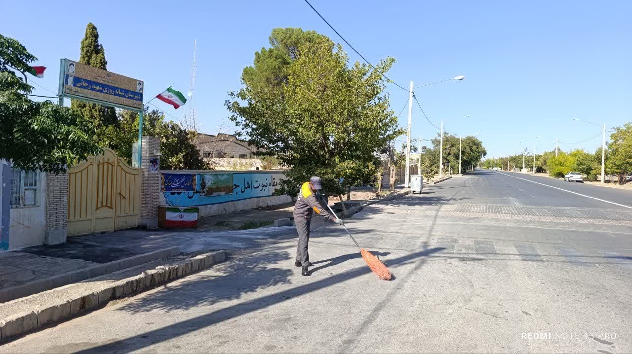 آماده‌سازی ورودی مدارس باغستان برای آغاز سال تحصیلی