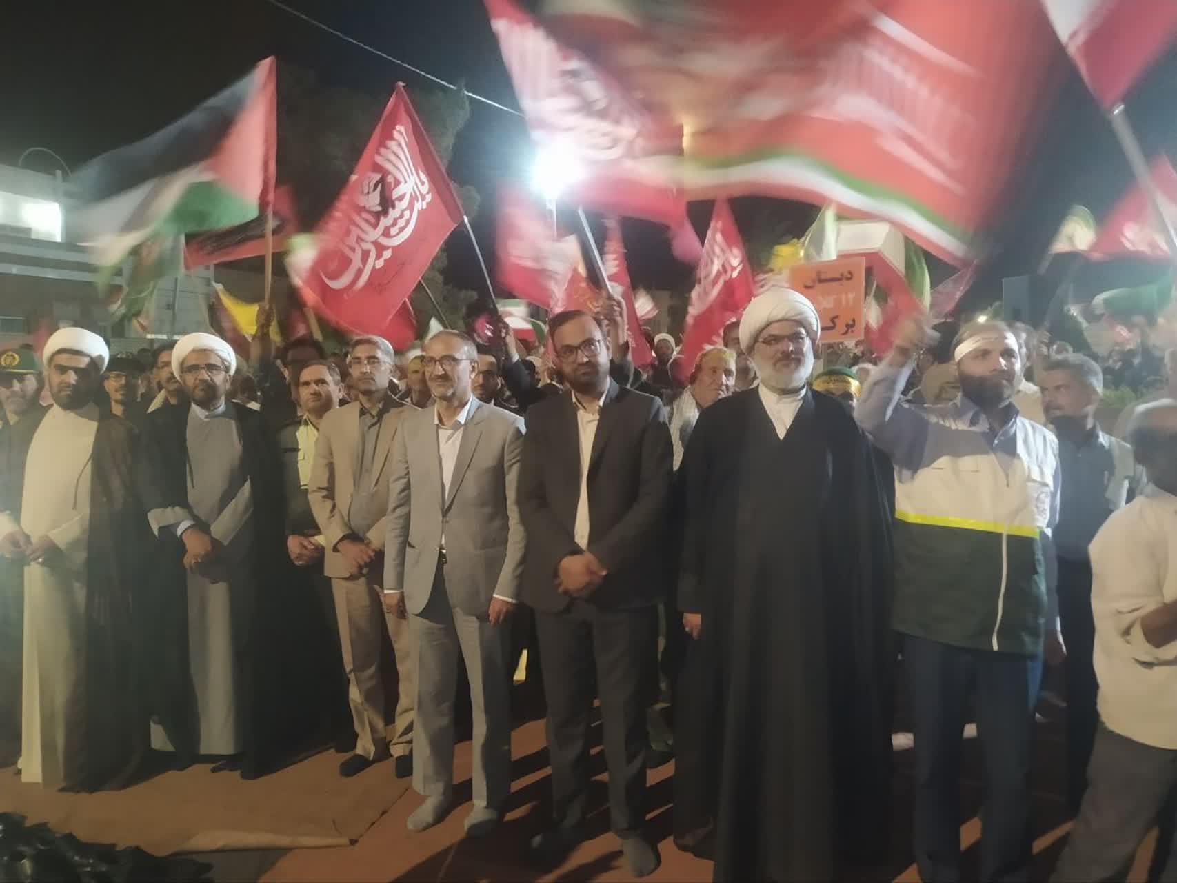 حضور فرماندار سرایان در دویست و چهاردهمین اجتماع شبانه رزمایش جان‌فدایان