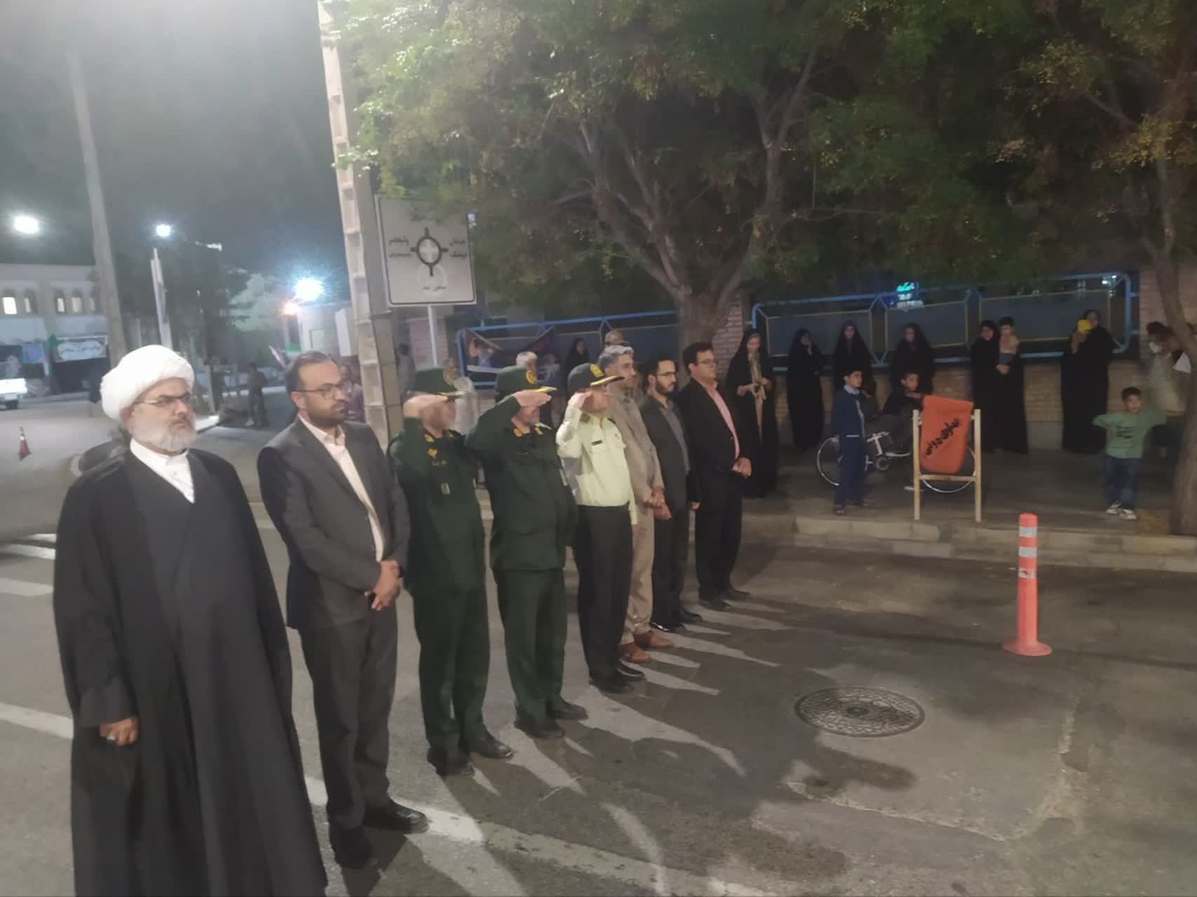 حضور فرماندار سرایان در دویست و چهاردهمین اجتماع شبانه رزمایش جان‌فدایان