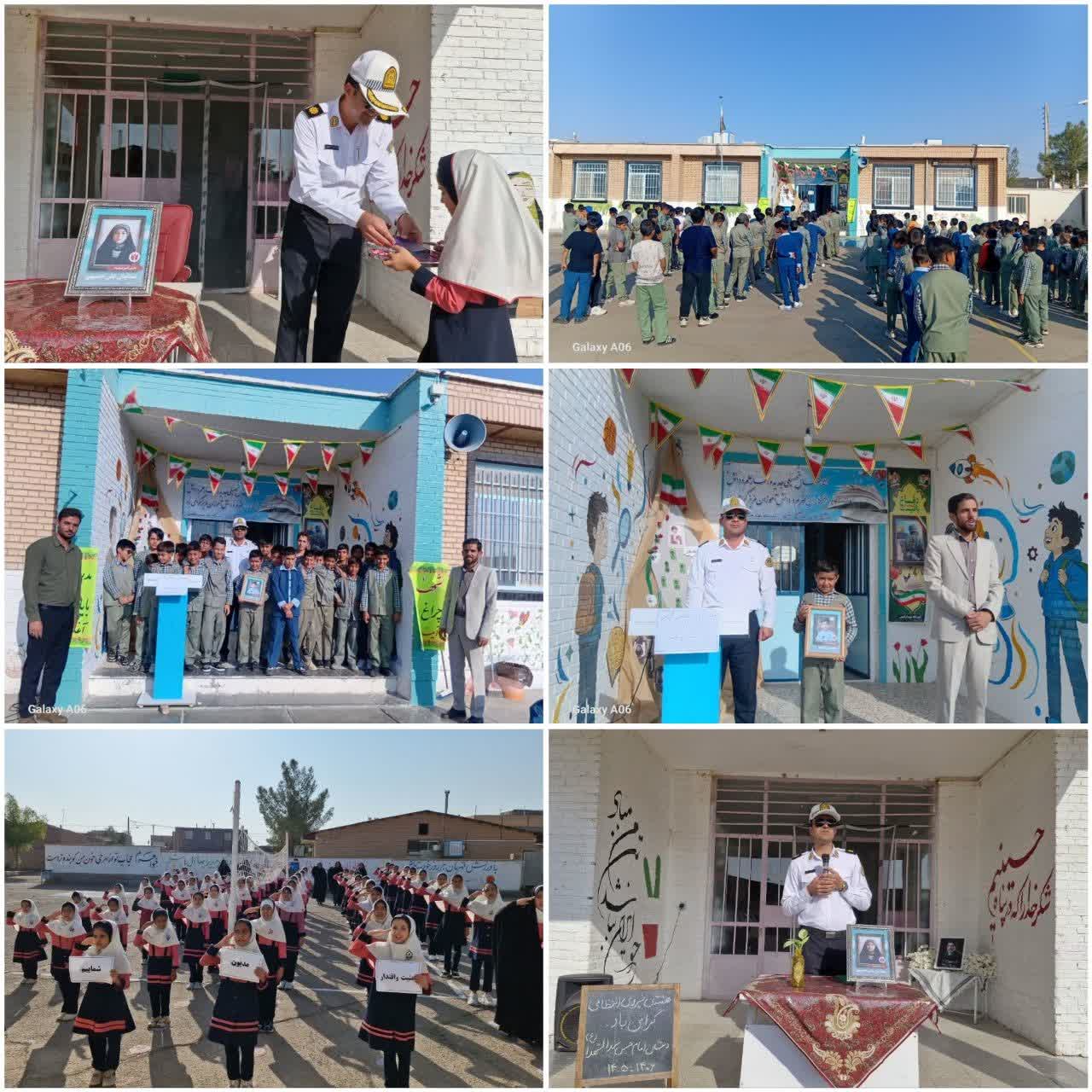 آموزش قوانین راهنمایی و رانندگی در مدارس به مناسبت هفته انتظامی