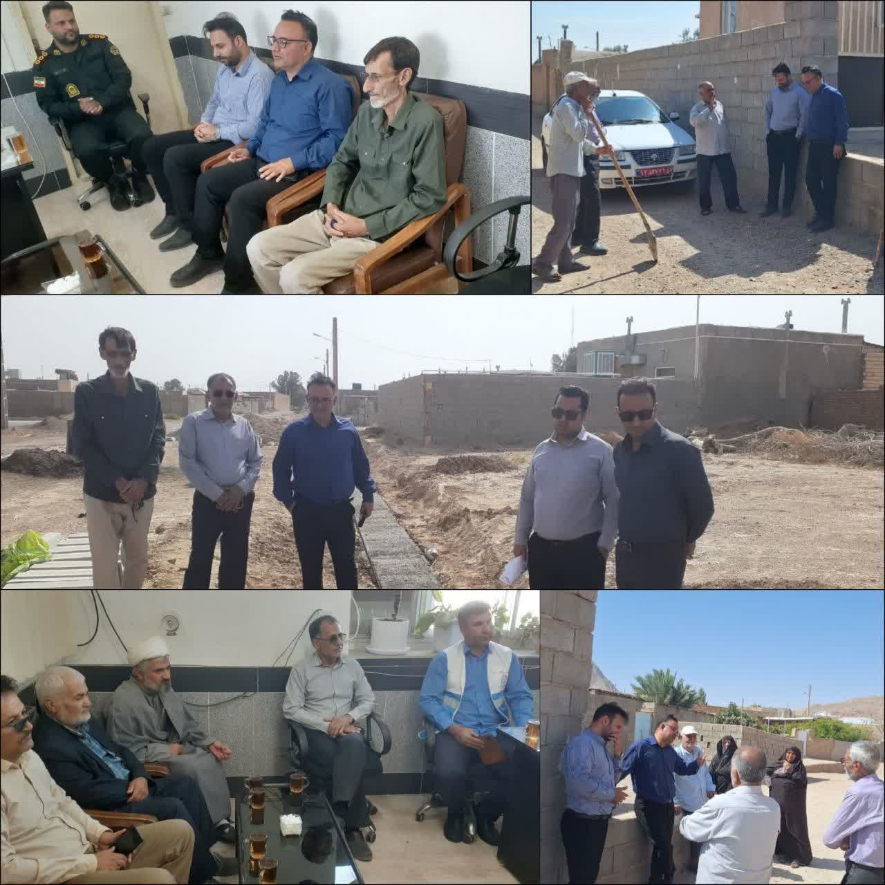 بازدید بخشدار مرکزی بشرویه از روستاهای نیگنان و هنویه