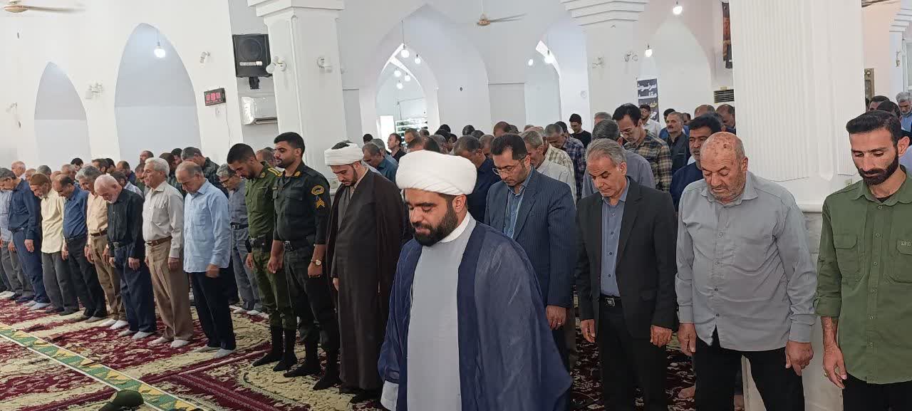 حضور فرماندار بشرویه در نماز جمعه ارسک