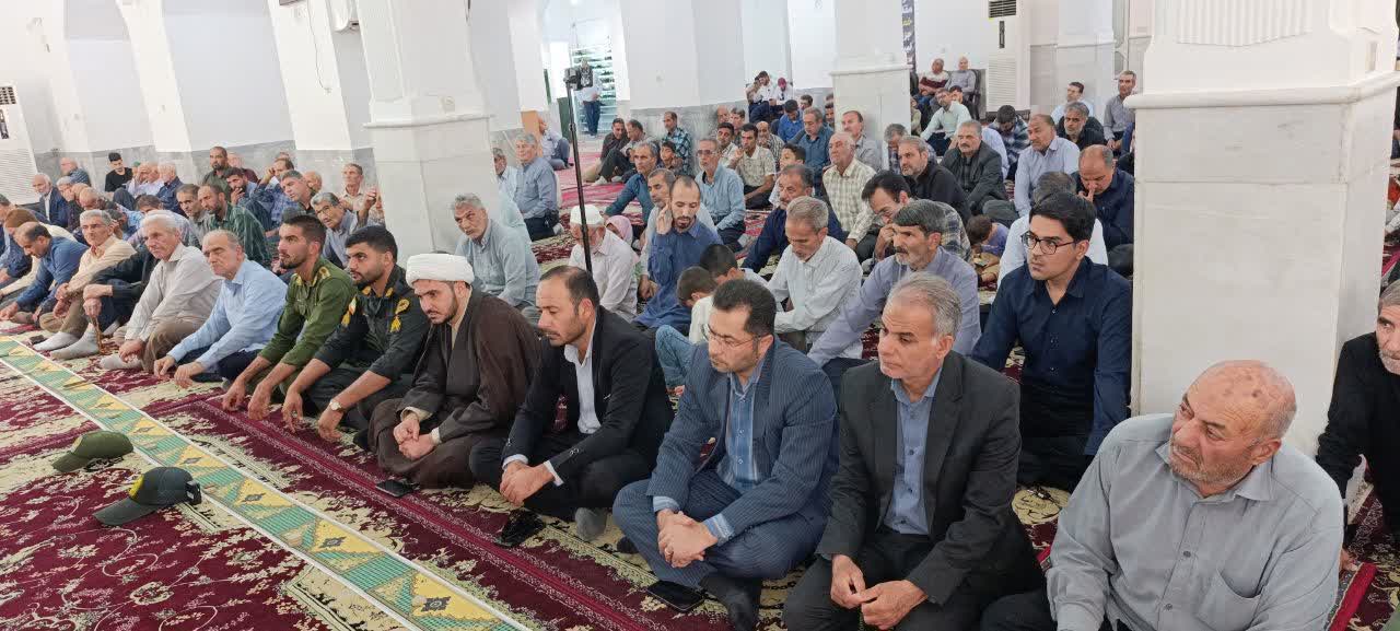 حضور فرماندار بشرویه در نماز جمعه ارسک