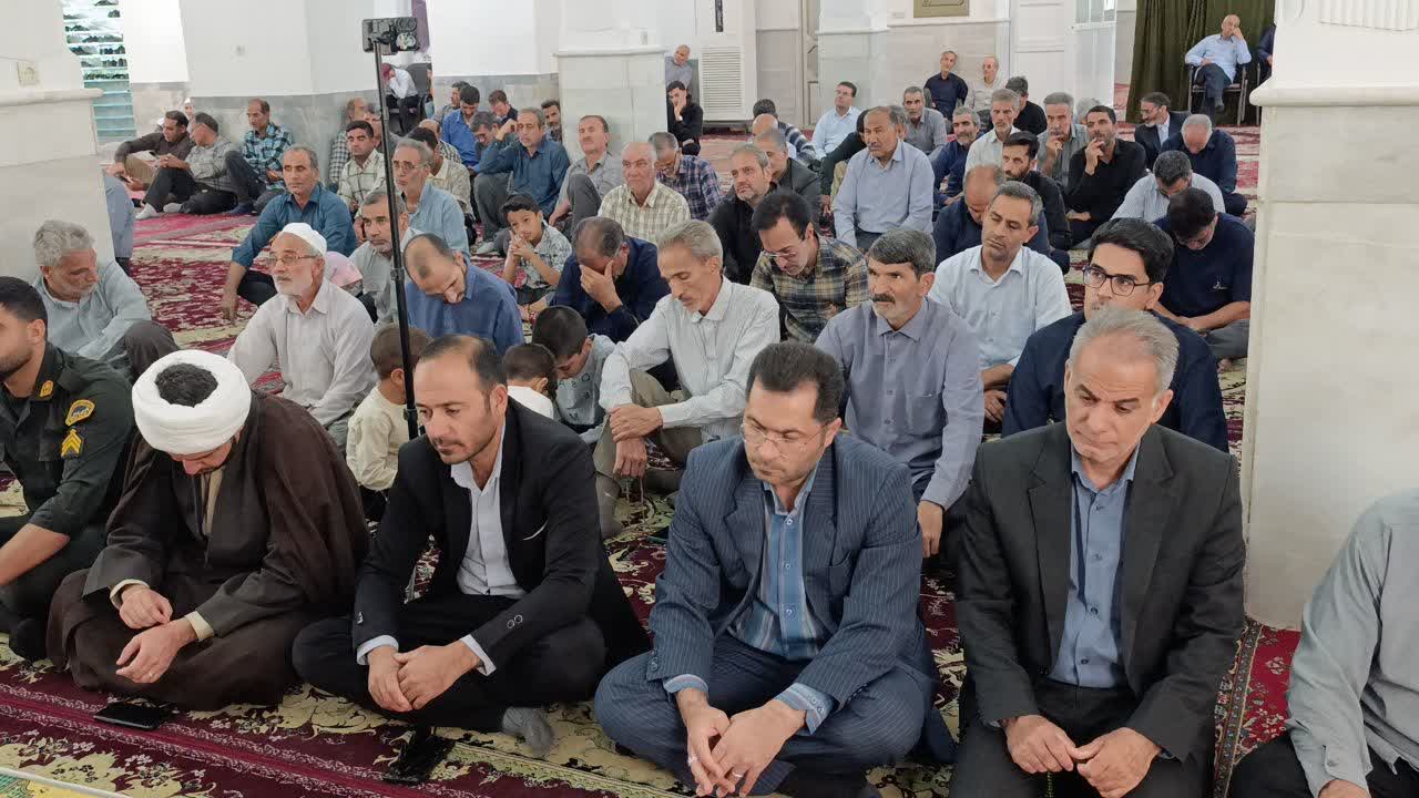 حضور فرماندار بشرویه در نماز جمعه ارسک