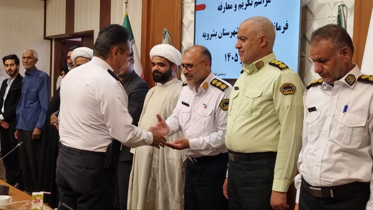 تغییر در فرماندهی پلیس راه بشرویه؛ سرهنگ وفایی سکان دار شد