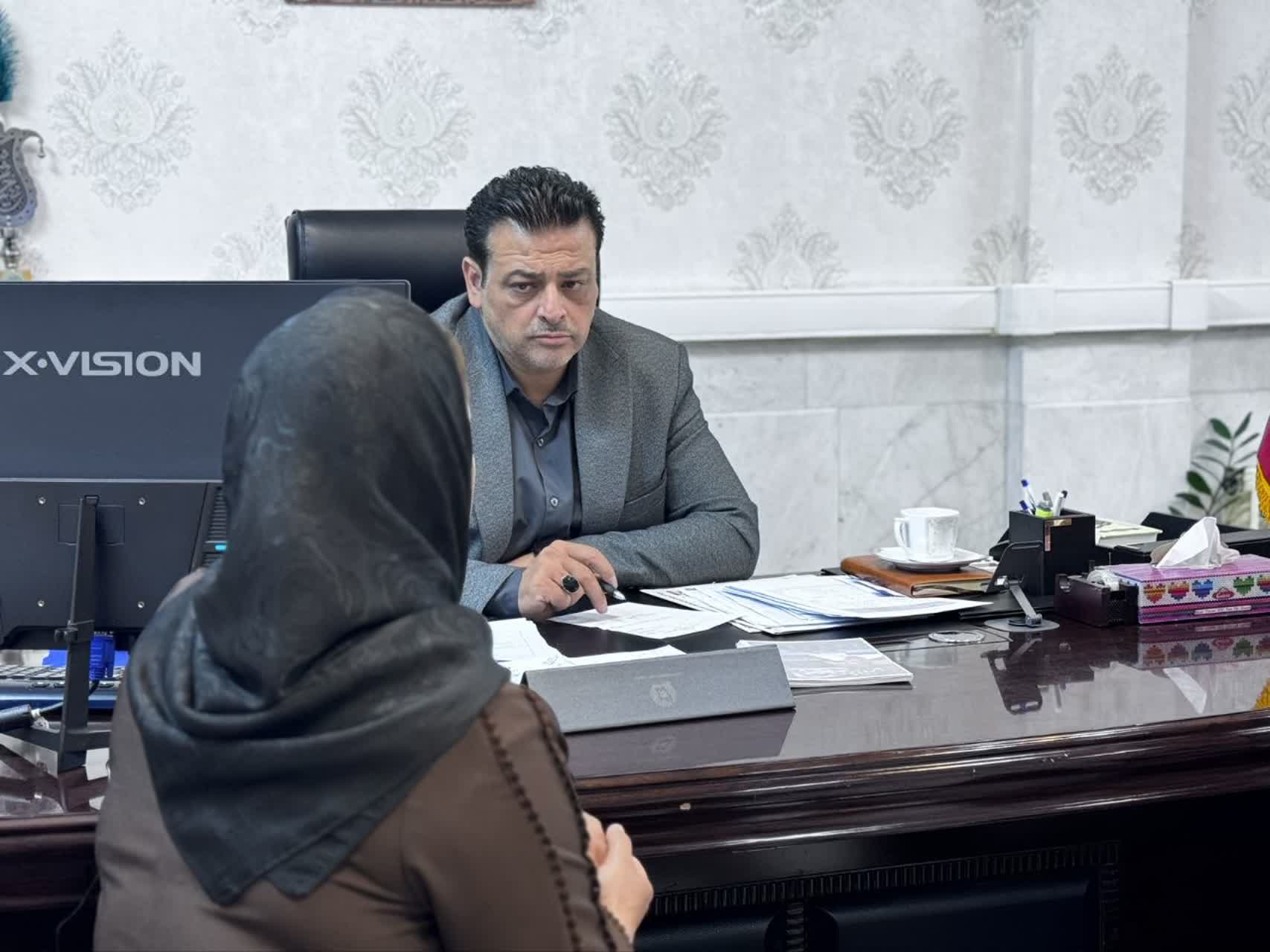 ملاقات مردمی فرماندار فردوس برگزار شد ملاقات